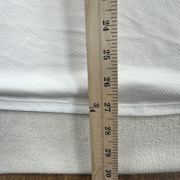 Nike Shirt Mens XL White Court Slam Tennis Polo Volt Swoosh CI9158 - Picture 9 of 10